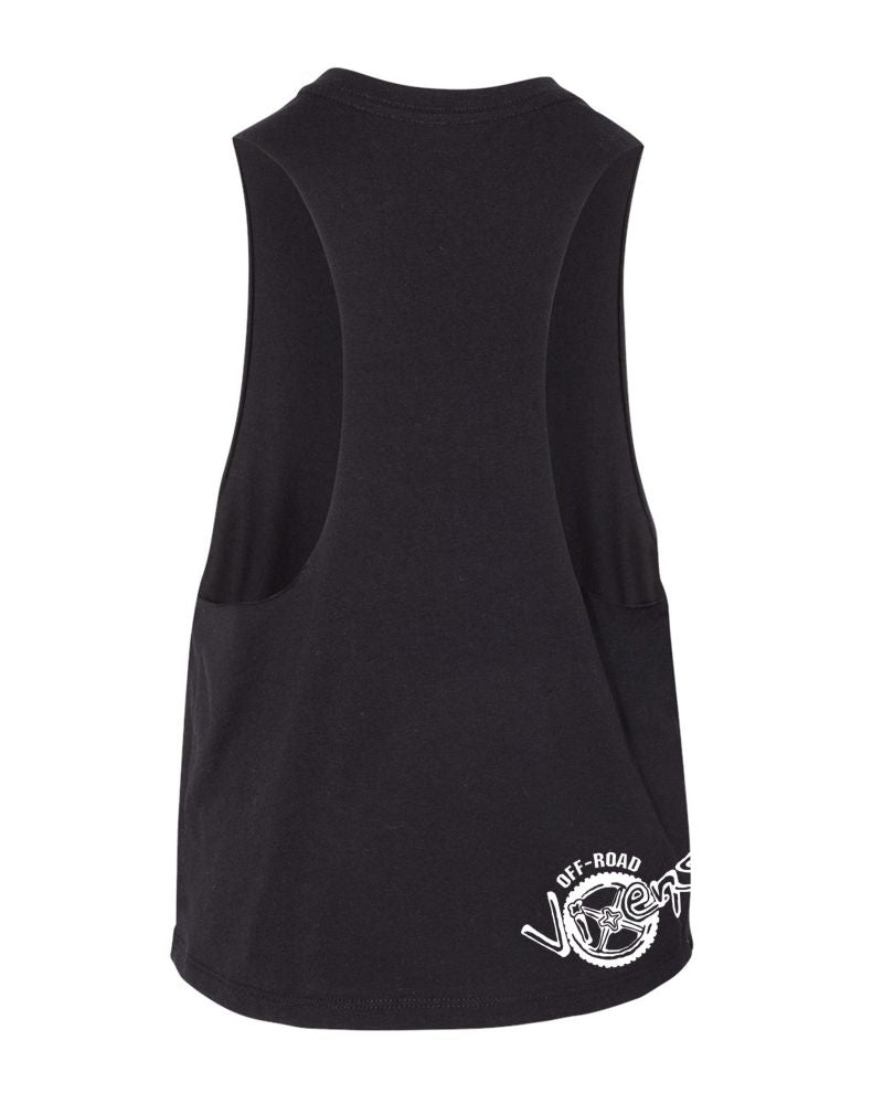 Moto Head Cropped Muscle Tank