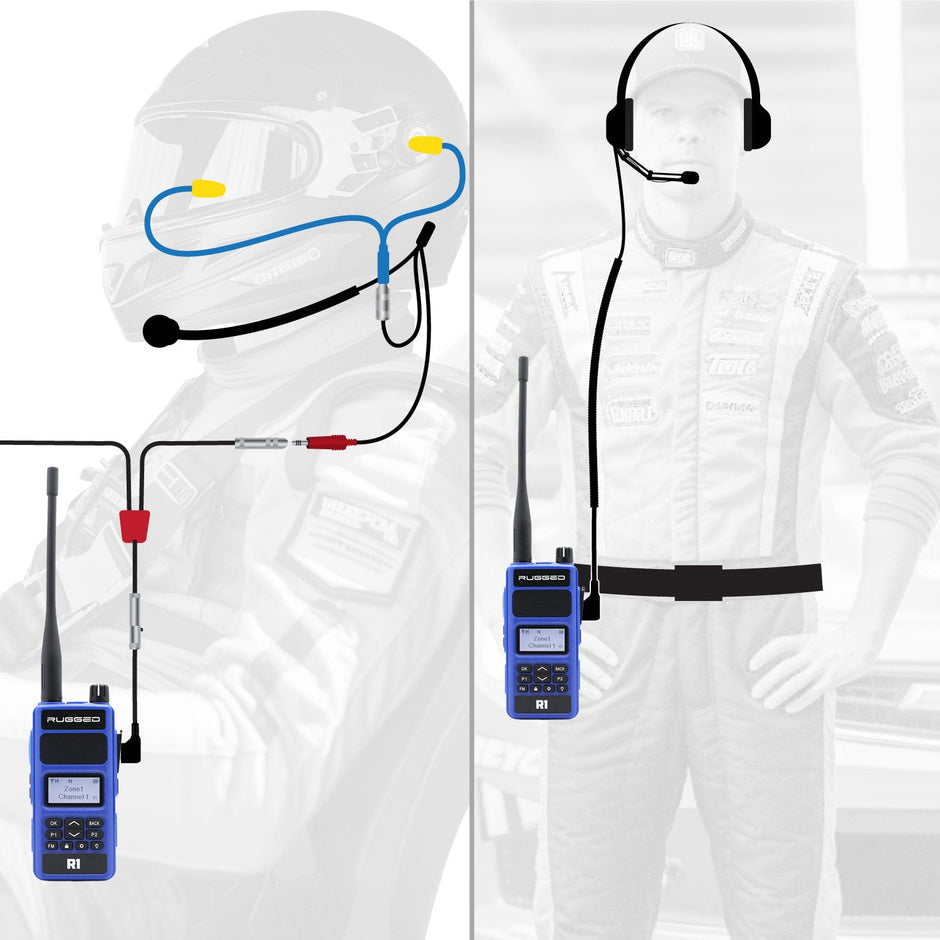 # OFFROAD Driver and Crew Chief Racing Kit with R1 Radios NASCAR / R1 / Blue