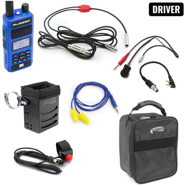 #NASCAR Driver Only Communication Kit without Radio With R1 - Dual Band