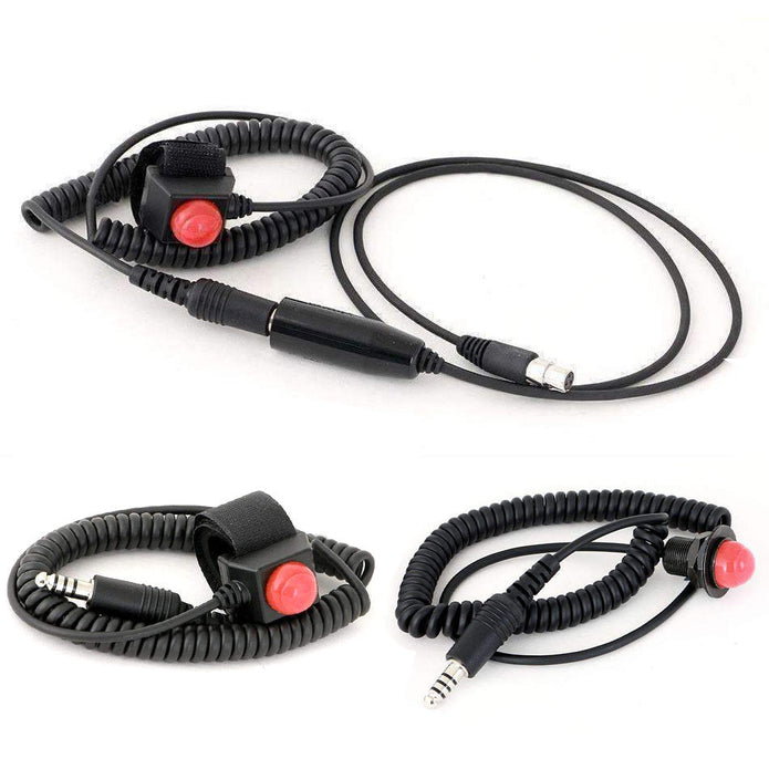 Quick Disconnect Push to Talk Buttons 3 Foot Quick Disconnect Adapter Cable