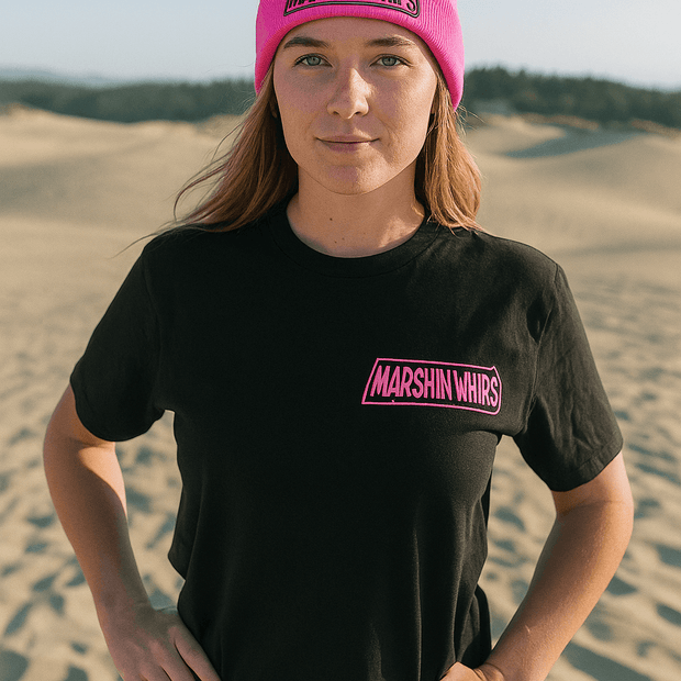 Black and Pink Glow-in-the-Dark T-Shirt