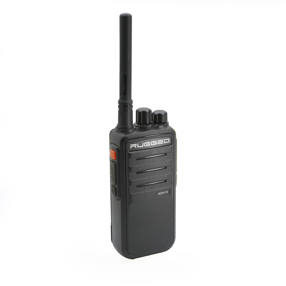 Rugged RDH16 - Business Band Two Way Handheld Radio - Digital and Analog UHF / Safety Yellow
