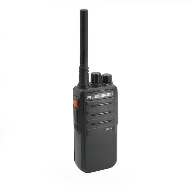 Rugged RDH16 - Business Band Two Way Handheld Radio - Digital and Analog VHF / Black