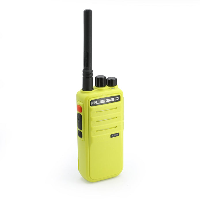 Rugged RDH16 - Business Band Two Way Handheld Radio - Digital and Analog VHF / Black