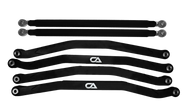 Billet High-Clearance Radius Rods for Maverick X3 by CA Tech, Non-Pocketed, Black
