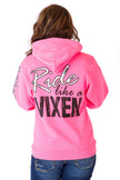 Ride like a Vixen Hoodie - Neon Pink
