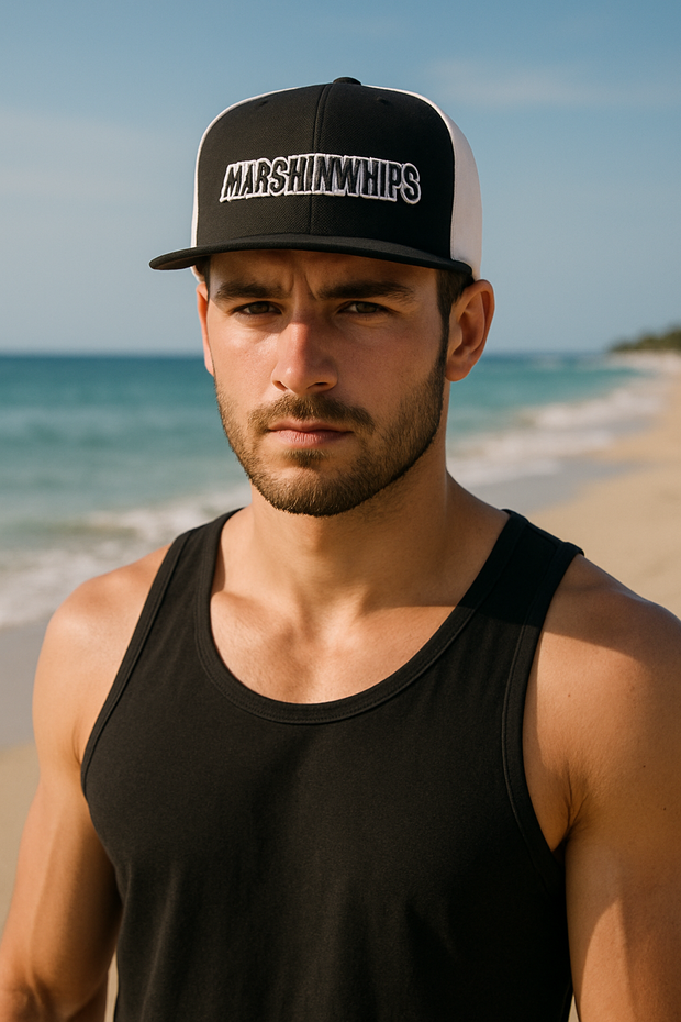 Marshin Whips Flat Bill Snapback Hat