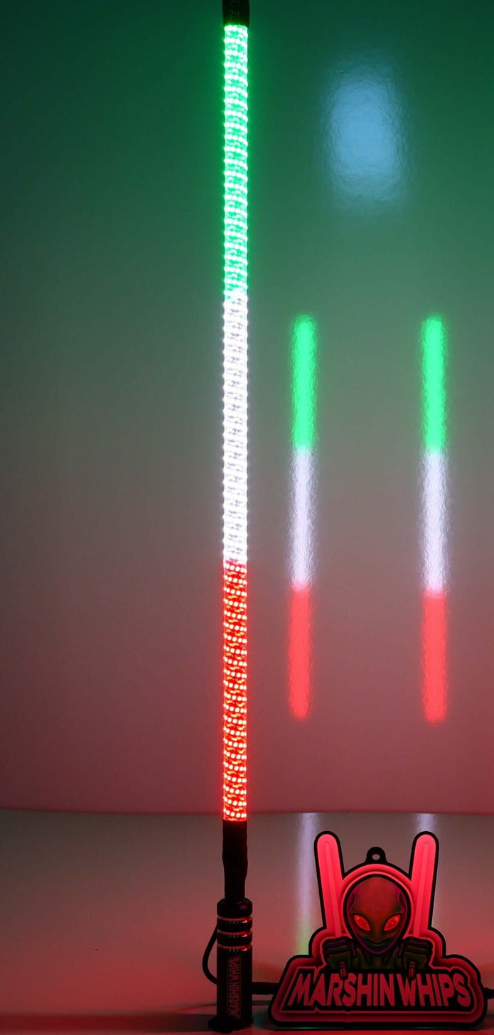 V2 Black Out LED Whip: The Ultimate Stealth Single