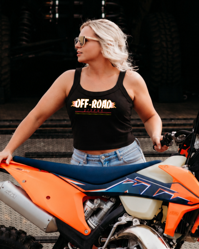 Hell on Wheels Baby Rib Cropped Tank