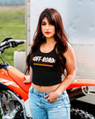 Hell on Wheels Baby Rib Cropped Tank