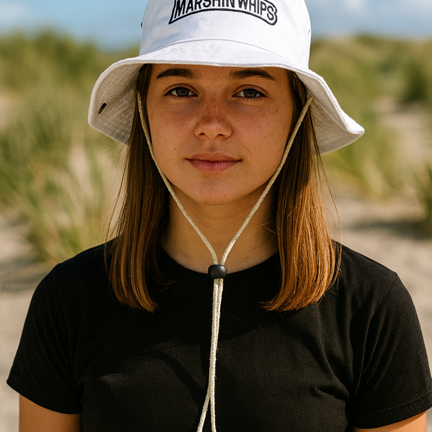 Marshin Whips White Bucket Hat