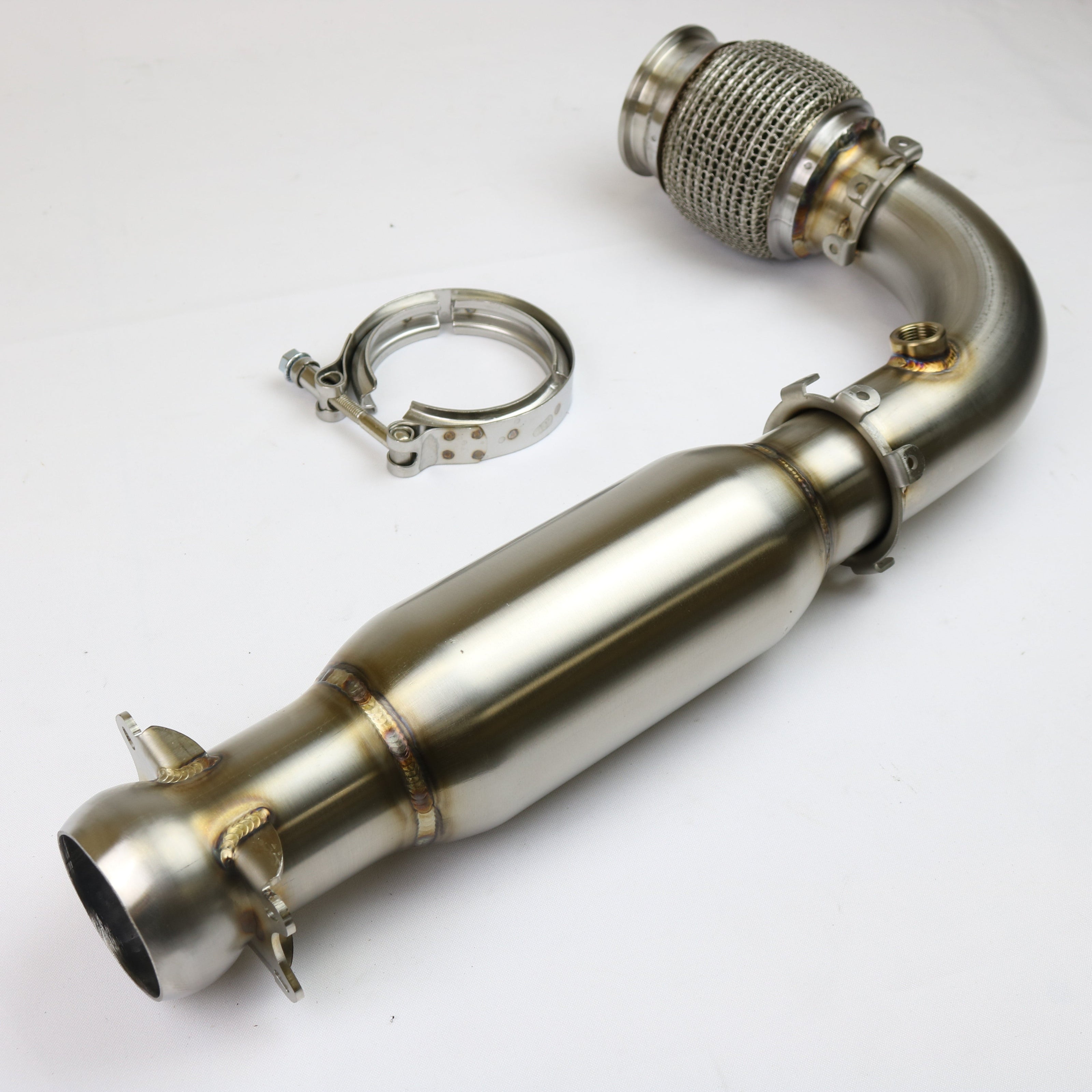 2017+ Can-Am Maverick X3 race bypass pipe with bullet muffler
