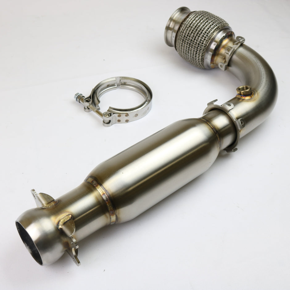 2017+ Can-Am Maverick X3 race bypass pipe with bullet muffler