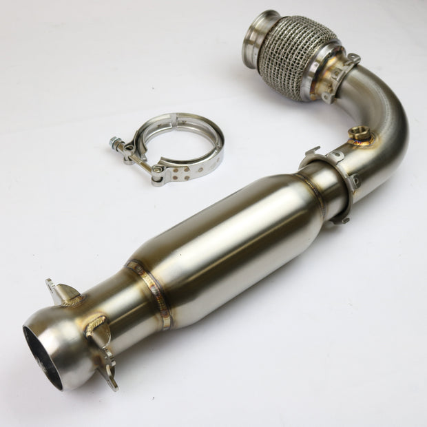 2017+ Can-Am Maverick X3 race bypass pipe with bullet muffler