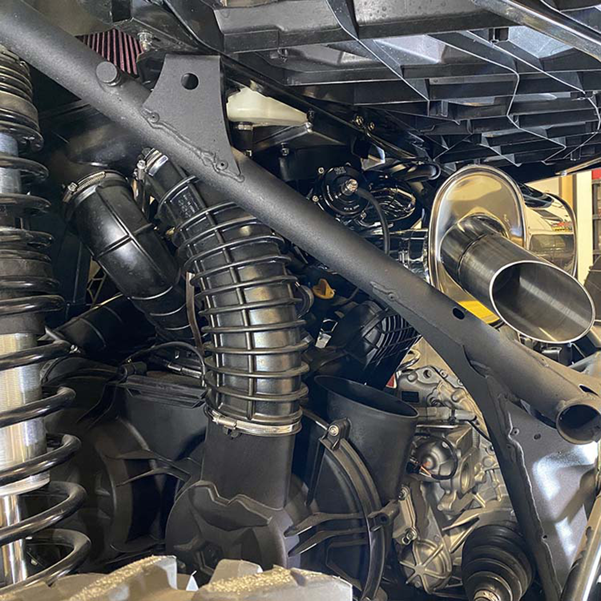 Treal Performance | 2017-2025 Can-Am Maverick X3 Trail Side Exit Exhaust System