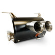 Polaris RZR Pro R Magnum Twin-Exit Exhaust, brushed stainless with twin tips