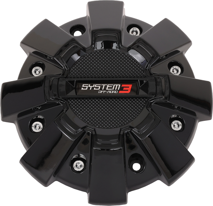 St7 Center Cap Dual Fit Bolt In Gloss Black