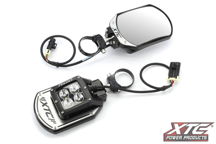 Side Mirrors W/2.00 Clamp Roll Cage Bar Clamp 2.00