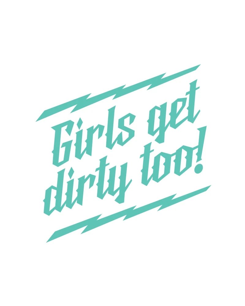 Girls Get Dirty Too! Lightning Decal 6
