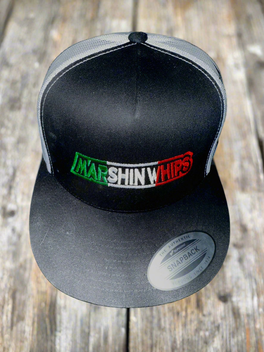Snap Back Hat - Red, White,Green