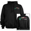 Rugged Radios MEXICAN FLAG Pullover Hoodie - Black LG