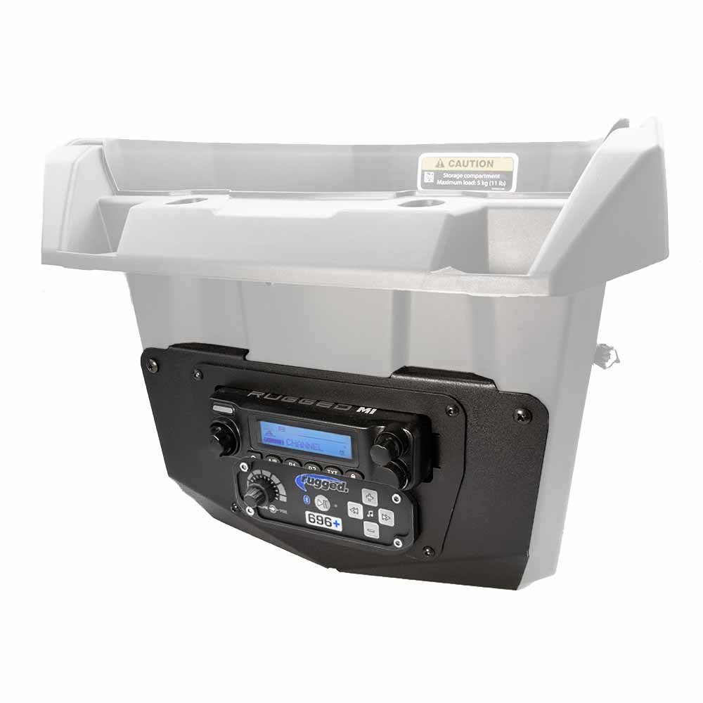 Can-Am Commander and Late Model Maverick Complete Communication Kit with Bluetooth Intercom and 2-Way Radio - Glove Box Mount STX Stereo / G1 GMRS
