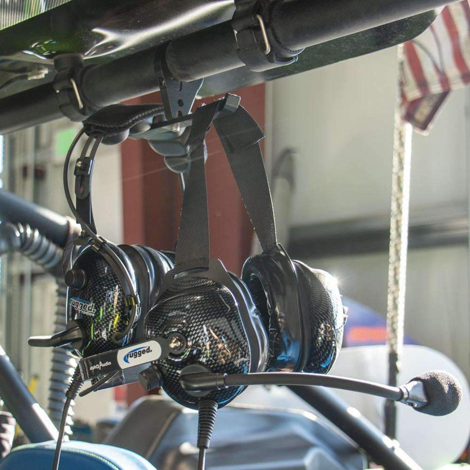 Dual Headset Hanger with Bar Mount 2  Inches Tube Diameter