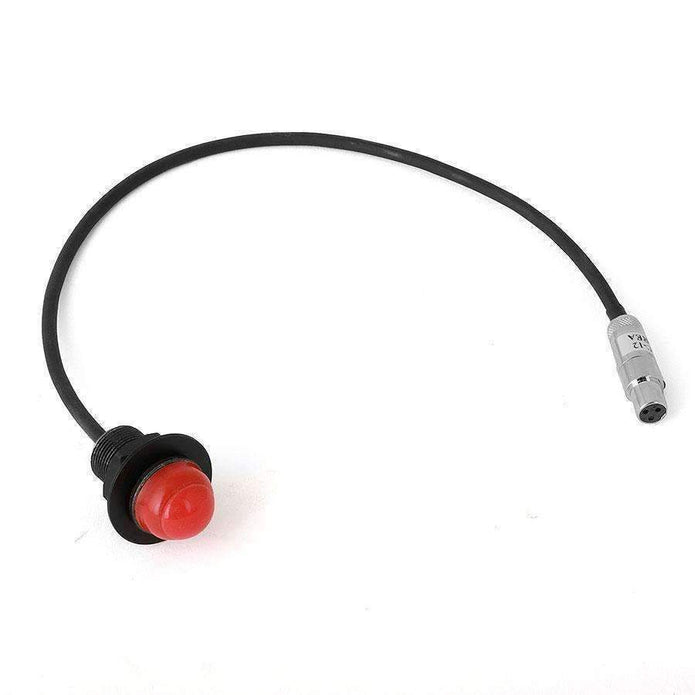 Hole Mount Push to Talk Cable (PTT) with 12  Straight Cord for Intercoms