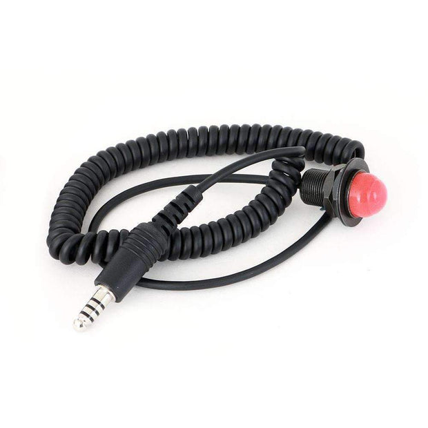 Quick Disconnect Push to Talk Buttons Complete Hole Mount Quick Disconnect PTT Kit
