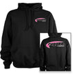 Rugged Radios PINK Pullover Hoodie - Black LG