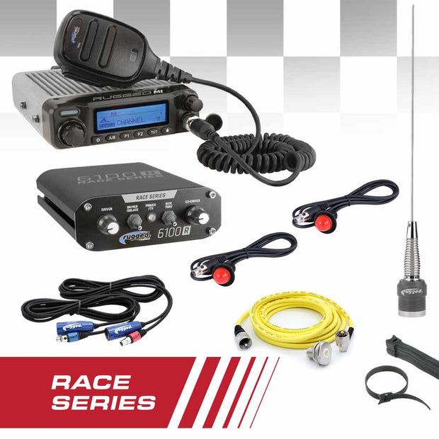 COMPLETE RACE KIT - Rugged RACE SERIES Communication Kit with M1 Radio and 6100 Intercom Without DSP Chips