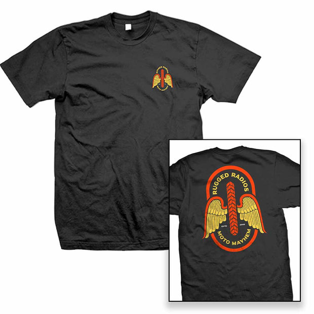 Rugged Radios MOTO MAYHEM T-Shirt - Black XXXL
