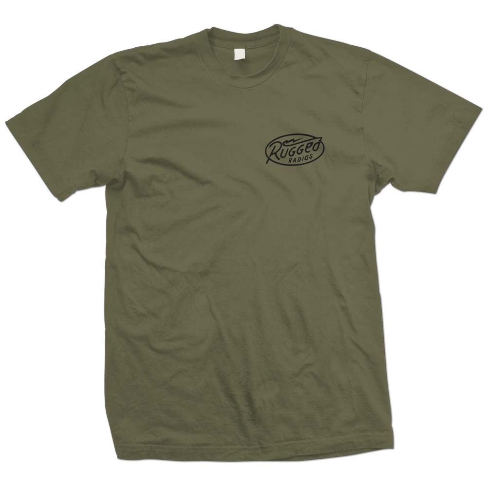 Rugged Radios BOLT T-Shirt - Green Extra Large