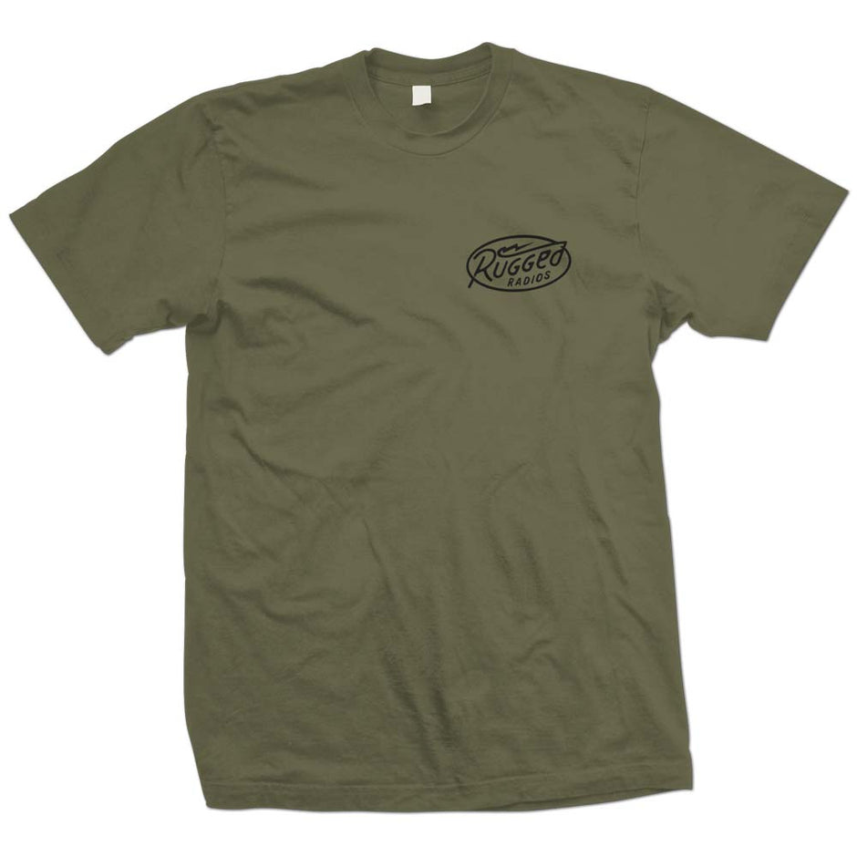 Rugged Radios BOLT T-Shirt - Green Extra Large