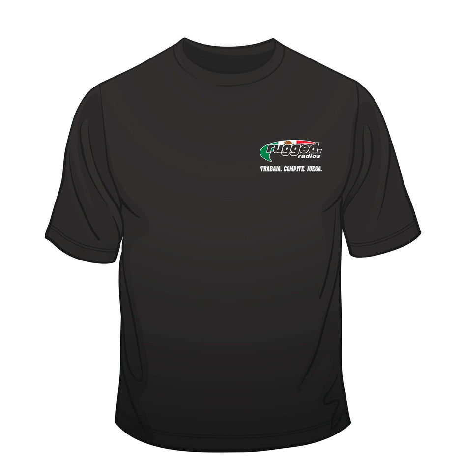 Rugged Radios MEXICAN FLAG T-Shirt - Black XXL