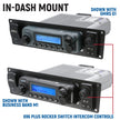 Yamaha Wolverine RMAX Complete Communication Kit with Rocker Switch Bluetooth Intercom and 2-Way Radio 696 PLUS Remote Head / M1 VHF Business Band